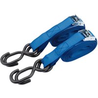 Draper Ratchet Tie Down Strap Set S Hooks 25mm 5m 125KG Draper Ratchet Tie Down Strap Set S Hooks 25mm 5m 125KG