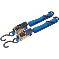 Draper Ratchet Tie Down Strap Set S Hooks 25mm 3.5m 250kg Draper Ratchet Tie Down Strap Set S Hooks 25mm 3.5m 250kg