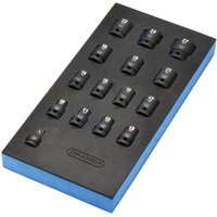 Draper 15 Piece 1/2" Drive Impact Socket Set In Eva Insert Tray 1/2" Draper 15 Piece 1/2" Drive Impact Socket Set In Eva Insert Tray 1/2"