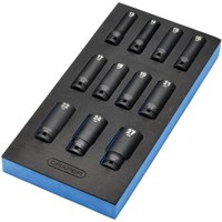 Draper 11 Piece 1/2" Drive Impact Socket Set In Eva Insert Tray 1/2" Draper 11 Piece 1/2" Drive Impact Socket Set In Eva Insert Tray 1/2"