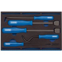 Draper 5 Piece Scraper and Remover Set in Eva Insert Tray Draper 5 Piece Scraper and Remover Set in Eva Insert Tray