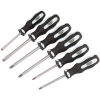 Draper 6 Piece Pound Thru Soft Grip Screwdriver Set Draper 6 Piece Pound Thru Soft Grip Screwdriver Set
