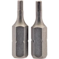 Draper Hex Screwdriver Bit Hex 2.5mm 25mm Pack of 2 Draper Hex Screwdriver Bit Hex 2.5mm 25mm Pack of 2