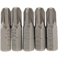Draper Pozi Screwdriver Bit PZ3 25mm Pack of 5 Draper Pozi Screwdriver Bit PZ3 25mm Pack of 5