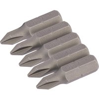 No.1 1/4 Hex. Cross Slot Insert Bit 25mm Long x 5 (64017) - Draper