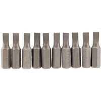 Draper Slotted Screwdriver Bit 4.5mm 25mm Pack of 10 Draper Slotted Screwdriver Bit 4.5mm 25mm Pack of 10