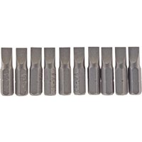 Draper Slotted Screwdriver Bit 6mm 25mm Pack of 10 Draper Slotted Screwdriver Bit 6mm 25mm Pack of 10