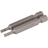 Draper Slotted Screwdriver Bit 3mm 50mm Pack of 2 Draper Slotted Screwdriver Bit 3mm 50mm Pack of 2
