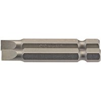 5.5mm 1/4 Hex. Plain Slot Insert Bit 50mm Long x 2 (64094) - Draper