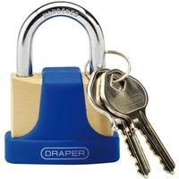 Draper Solid Brass Padlock 42mm Standard Draper Solid Brass Padlock 42mm Standard
