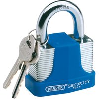 Draper Laminated Steel Padlock 50mm Standard