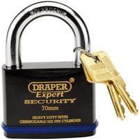 Draper Expert Heavy Duty Steel Padlock 70mm Standard Draper Expert Heavy Duty Steel Padlock 70mm Standard