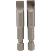 Draper Slotted Screwdriver Bit 8mm 50mm Pack of 2 Draper Slotted Screwdriver Bit 8mm 50mm Pack of 2