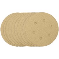 Draper Gold Hook and Loop Sanding Discs 150mm 150mm 180g Pack of 10 Draper Gold Hook and Loop Sanding Discs 150mm 150mm 180g Pack of 10