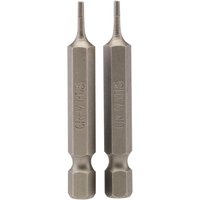 Draper Hex Screwdriver Bit Hex 1.5mm 50mm Pack of 2 Draper Hex Screwdriver Bit Hex 1.5mm 50mm Pack of 2