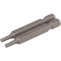 Draper Hex Screwdriver Bit Hex 3mm 50mm Pack of 2 Draper Hex Screwdriver Bit Hex 3mm 50mm Pack of 2