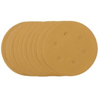 Draper Gold Hook and Loop Sanding Discs 150mm 150mm 240g Pack of 10 Draper Gold Hook and Loop Sanding Discs 150mm 150mm 240g Pack of 10
