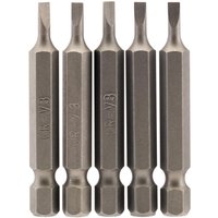 Draper Slotted Screwdriver Bit 3mm 50mm Pack of 5 Draper Slotted Screwdriver Bit 3mm 50mm Pack of 5