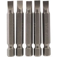Draper Slotted Screwdriver Bit 5.5mm 50mm Pack of 5 Draper Slotted Screwdriver Bit 5.5mm 50mm Pack of 5