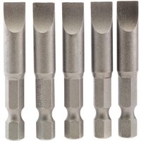 Draper Slotted Screwdriver Bit 8mm 50mm Pack of 5 Draper Slotted Screwdriver Bit 8mm 50mm Pack of 5