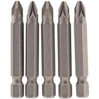 Draper Pozi Screwdriver Bit PZ2 50mm Pack of 5 Draper Pozi Screwdriver Bit PZ2 50mm Pack of 5