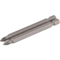Draper Pozi Screwdriver Bit PZ1 75mm Pack of 2 Draper Pozi Screwdriver Bit PZ1 75mm Pack of 2