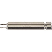 1.5mm 1/4 Hex. Hexagonal Insert Bit 75mm Long x 2 (64317) - Draper