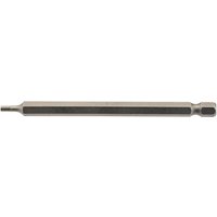 Draper Hex Screwdriver Bit Hex 2.5mm 100mm Pack of 1 Draper Hex Screwdriver Bit Hex 2.5mm 100mm Pack of 1