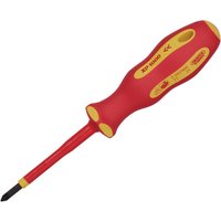 Draper Expert Ergo Plus VDE Insulated Pozi Screwdriver PZ1 80mm Draper Expert Ergo Plus VDE Insulated Pozi Screwdriver PZ1 80mm