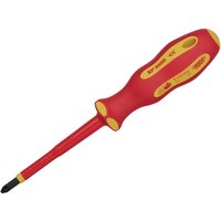Draper Expert Ergo Plus VDE Insulated Pozi Screwdriver PZ2 100mm Draper Expert Ergo Plus VDE Insulated Pozi Screwdriver PZ2 100mm