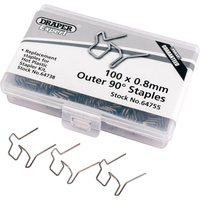 Draper Double U Staples for Hot Staplers 0.8mm Pack of 50 Draper Double U Staples for Hot Staplers 0.8mm Pack of 50