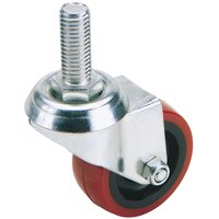 Draper 50mm Diameter Swivel Bolt Fixing Polyurethane Wheel Castor with 50kg Safe Working Load (S.W.L.) - Model 65510
