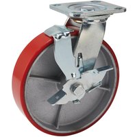 Draper Swivel Plate Fixing Heavy Duty Wheeled Casor and Brake 200mm Draper Swivel Plate Fixing Heavy Duty Wheeled Casor and Brake 200mm