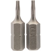 Draper Torx Screwdriver Bits T7 25mm Pack of 2 Draper Torx Screwdriver Bits T7 25mm Pack of 2