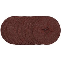 Draper 68377 Fibre Sanding Discs, 115mm, 36 Grit, (Pack of 10)