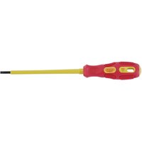 Draper Expert VDE Insulated Parallel Slotted Screwdriver 3mm 100mm Draper Expert VDE Insulated Parallel Slotted Screwdriver 3mm 100mm
