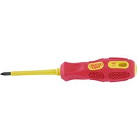 Draper Expert VDE Insulated Pozi Screwdriver PZ1 80mm Draper Expert VDE Insulated Pozi Screwdriver PZ1 80mm