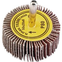 Abrasive Flap Wheel (50mm x 20mm 80 Grit) (71826) - Draper