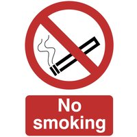 Draper No Smoking Sign 200mm 300mm Standard Draper No Smoking Sign 200mm 300mm Standard
