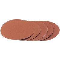 Five 80 Grit Hook and Eye Backed Aluminium Oxide (230mm) (72230) - Draper