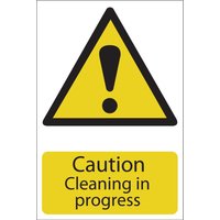 Draper Caution Cleaning in Progress Sign 200mm 300mm Standard Draper Caution Cleaning in Progress Sign 200mm 300mm Standard