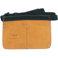 Draper Double Pocket Leather Nail Pouch