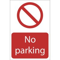 Draper No Parking Sign 400mm 600mm Standard Draper No Parking Sign 400mm 600mm Standard