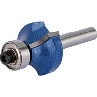 Draper Bearing Guided Rounding Over Router Cutter 25mm 7mm 1/4" Draper Bearing Guided Rounding Over Router Cutter 25mm 7mm 1/4"