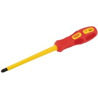 Draper Expert VDE Insulated Pozi Screwdriver PZ3 150mm Draper Expert VDE Insulated Pozi Screwdriver PZ3 150mm