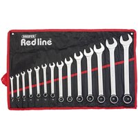 Draper Redline 14 Piece Combination Spanner Set in Tool Roll Draper Redline 14 Piece Combination Spanner Set in Tool Roll