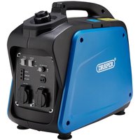 Draper Petrol Inverter Generator (2.0kVA/1.6kW), Black