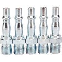 Draper Tools - Draper 1/4 bsp Male Coupling Screw Adaptors (Pack of 5) (81296)