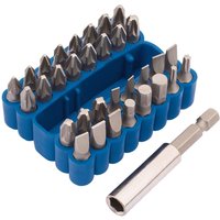 Draper 33 Piece Screwdriver Bit Set and Holder Draper 33 Piece Screwdriver Bit Set and Holder