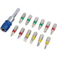 Draper 13 Piece Coloured Screwdriver Bit Set Draper 13 Piece Coloured Screwdriver Bit Set